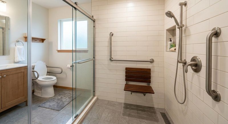Senior Shower Installation in South Portland, ME